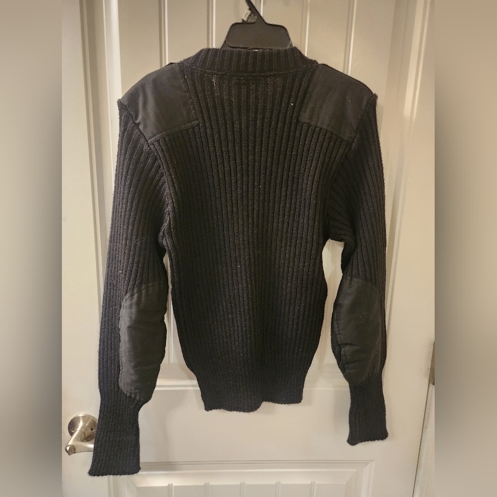 Brigade Quartermasters 40W Woolly Pully Sweater | Made in England | Black - Picture 4 of 4